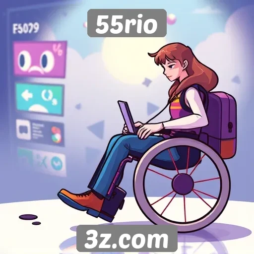 Acessibilidade e compatibilidade no site 55rio